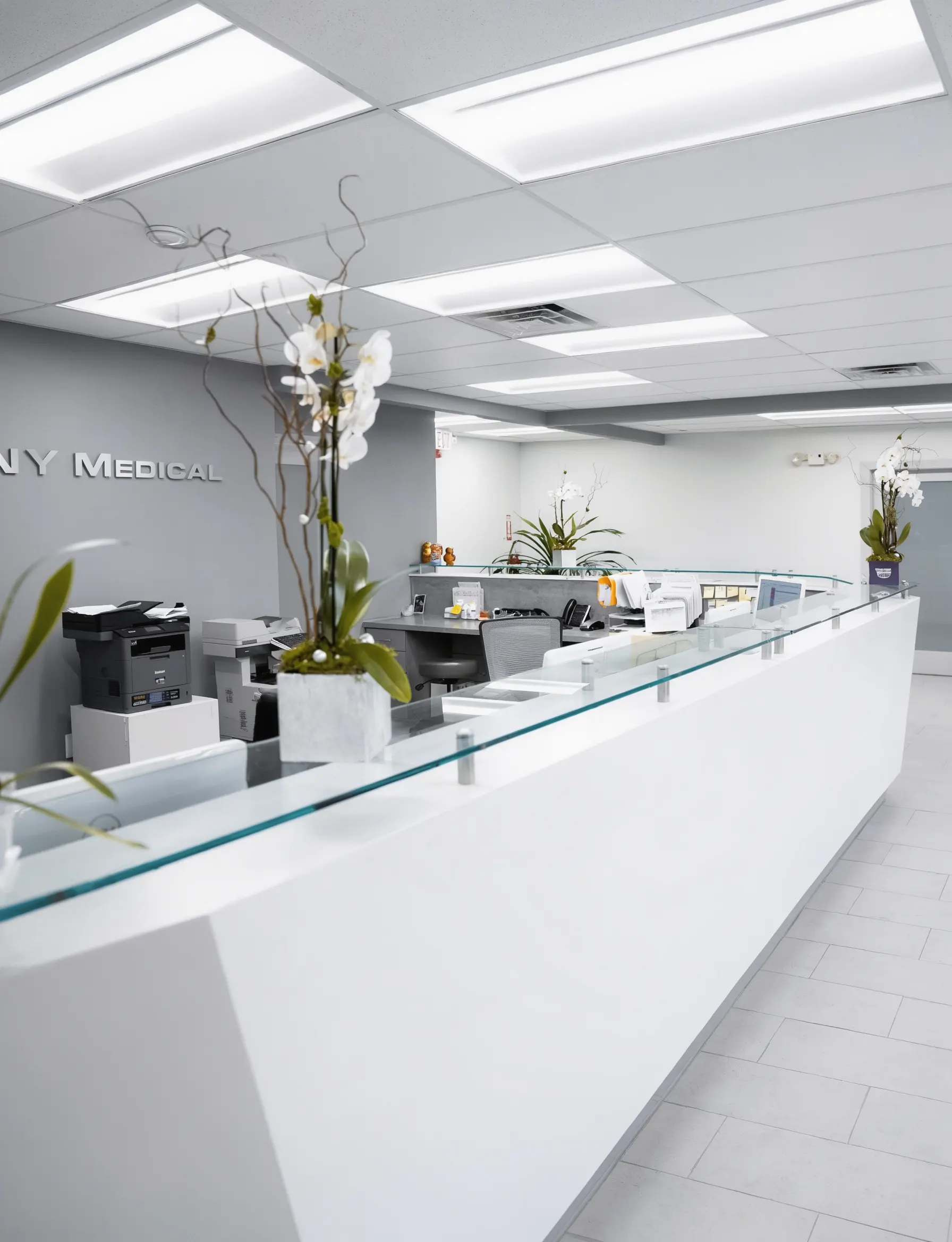 A cosmetic treatment in progress at Rockland Beauty